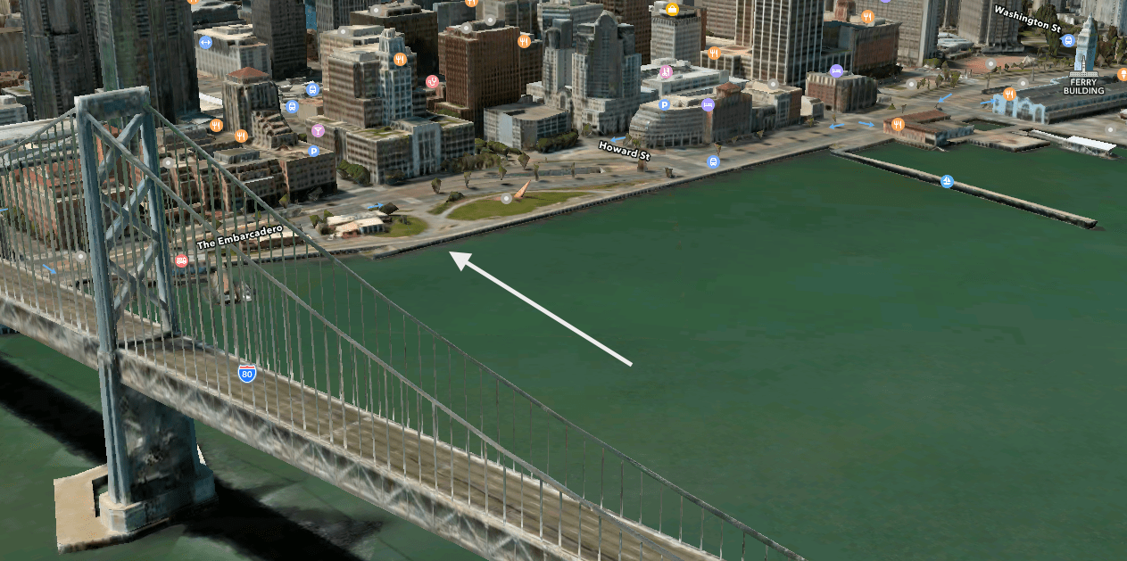 Meetup location screenshot